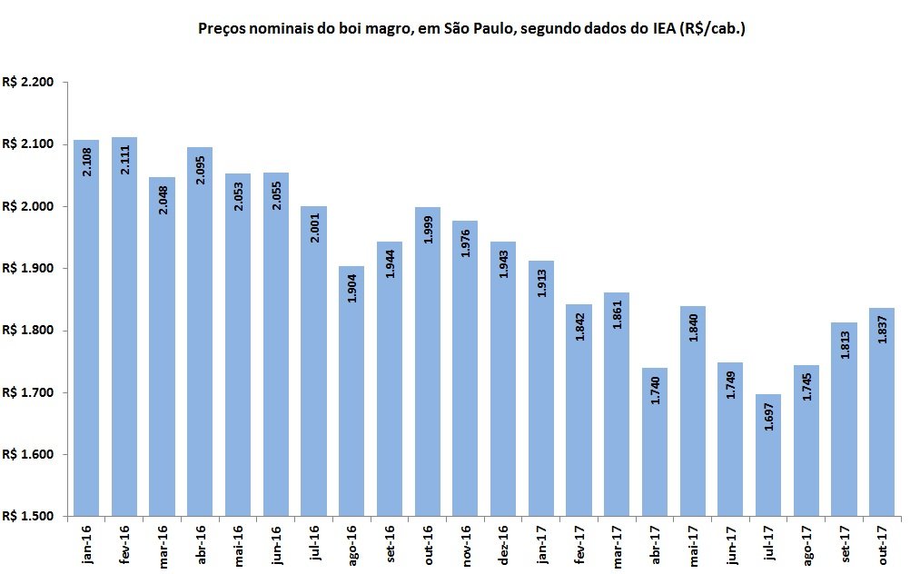 preços do boi magro