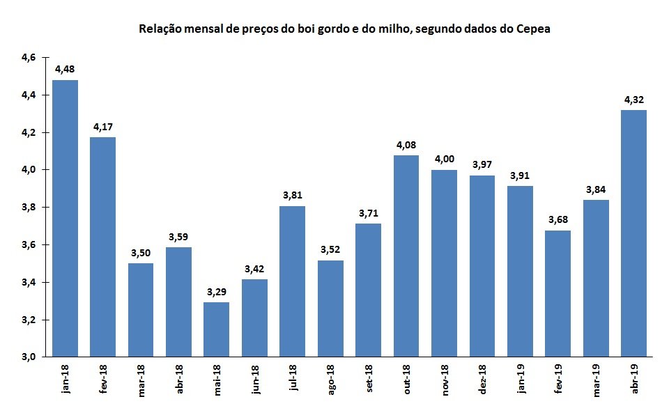 troca de boi gordo por milho