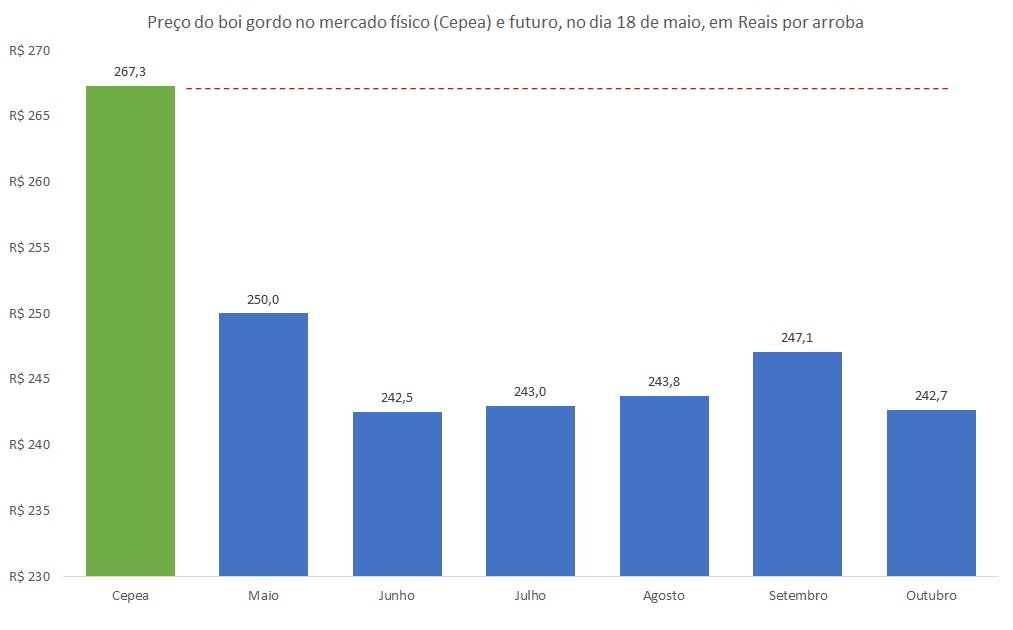 preço futuro do boi gordo