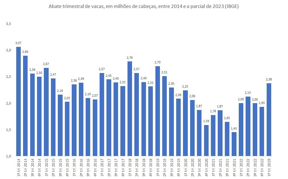 abate de vacas no Brasil