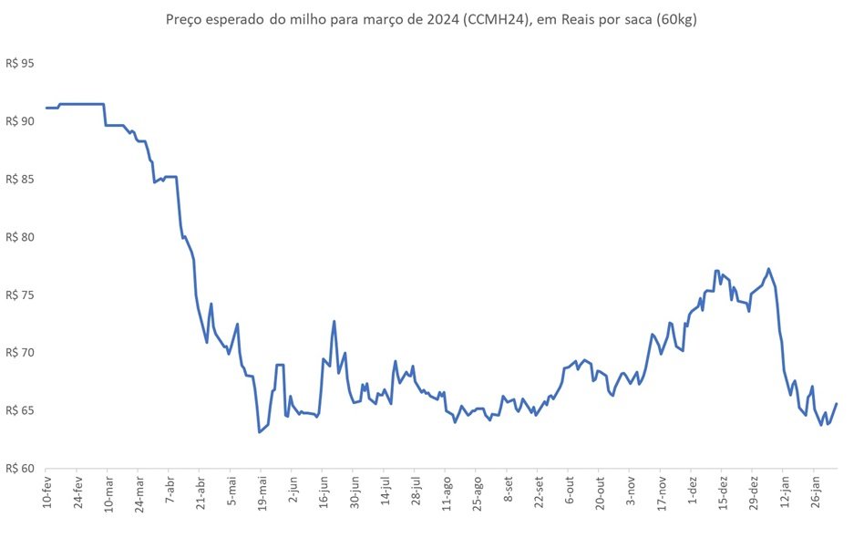 preço futuro do milho
