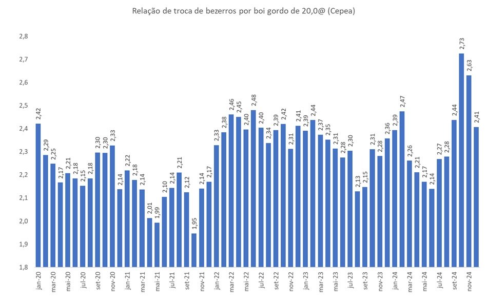 bezerros por boi gordo