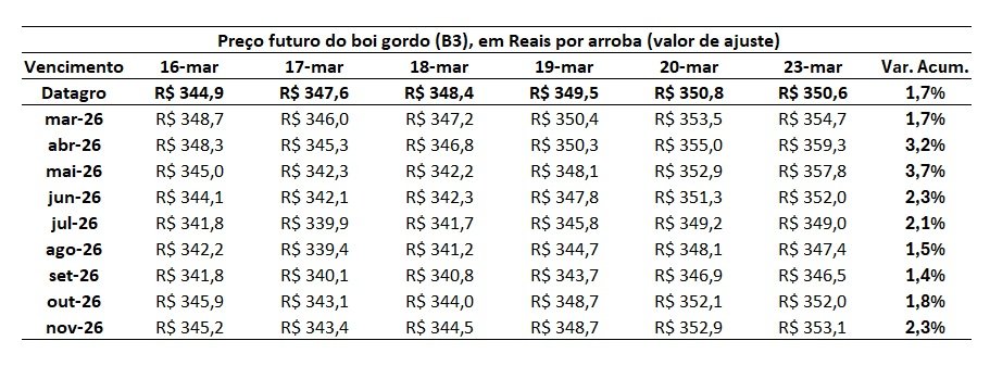 preço futuro do boi gordo