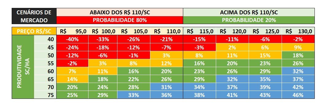 margem da soja